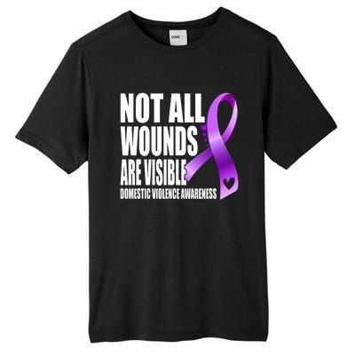 Not All Wounds Are Visible Domestic Violence Awareness Tall Fusion ChromaSoft Performance T-Shirt