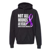 Not All Wounds Are Visible Domestic Violence Awareness Premium Hoodie