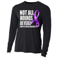 Not All Wounds Are Visible Domestic Violence Awareness Cooling Performance Long Sleeve Crew