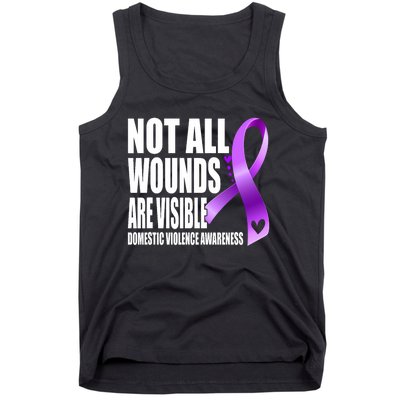 Not All Wounds Are Visible Domestic Violence Awareness Tank Top