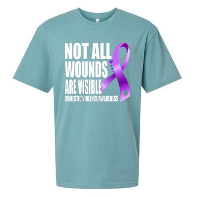 Not All Wounds Are Visible Domestic Violence Awareness Sueded Cloud Jersey T-Shirt