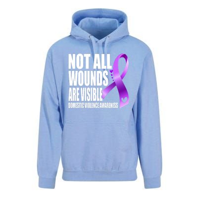 Not All Wounds Are Visible Domestic Violence Awareness Unisex Surf Hoodie