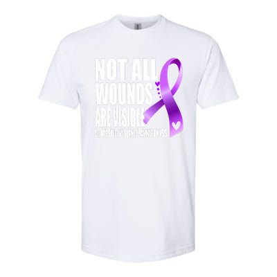 Not All Wounds Are Visible Domestic Violence Awareness Softstyle CVC T-Shirt