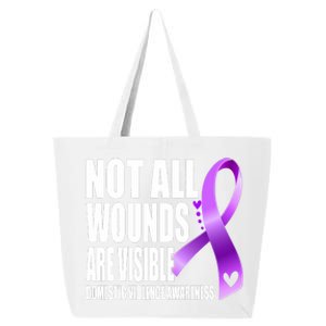 Not All Wounds Are Visible Domestic Violence Awareness 25L Jumbo Tote