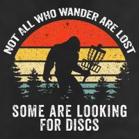 Not All Who Wander Are Lost Disc Golf Bigfoot Christmas Beanie