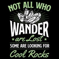 Not All Who Wander Are Lost Some Are Looking For Cool Rocks Impact Tech Backpack