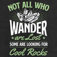 Not All Who Wander Are Lost Some Are Looking For Cool Rocks Trucker Hat