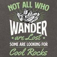 Not All Who Wander Are Lost Some Are Looking For Cool Rocks Cotton Canvas Backpack