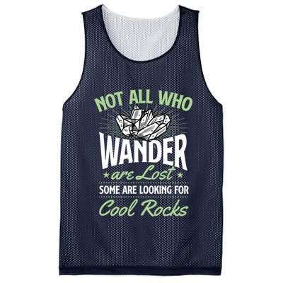 Not All Who Wander Are Lost Some Are Looking For Cool Rocks Mesh Reversible Basketball Jersey Tank