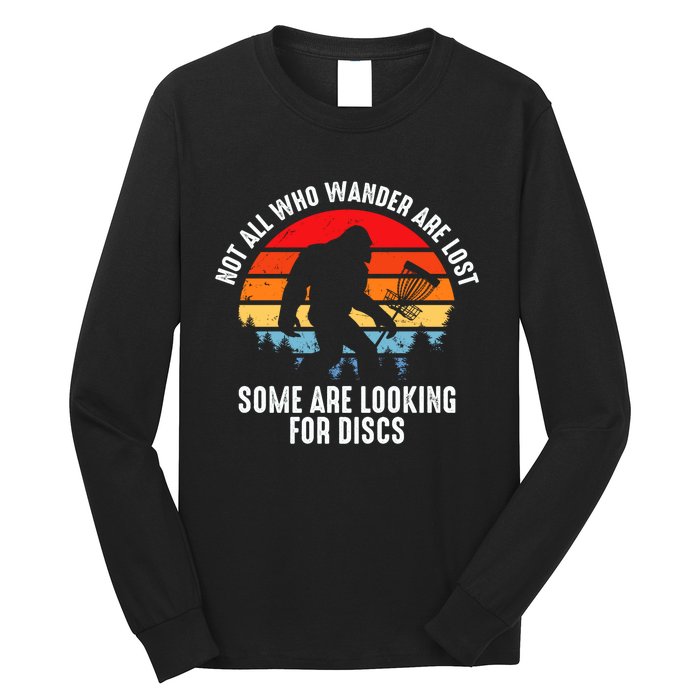 Not All Who Wander Are Lost Some Are Looking For Discs Plus Size Long Sleeve Shirt