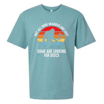 Not All Who Wander Are Lost Some Are Looking For Discs Plus Size Sueded Cloud Jersey T-Shirt