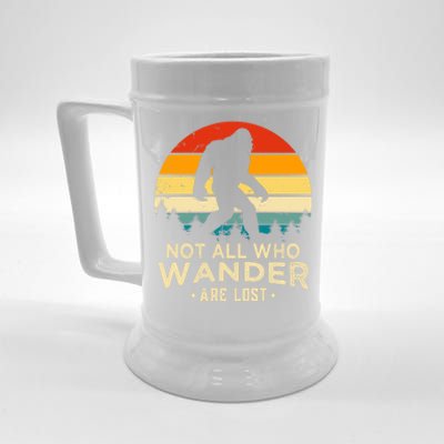 Not All Who Wander Are Lost Funny Plus Size Beer Stein