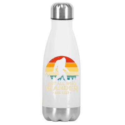 Not All Who Wander Are Lost Funny Plus Size Stainless Steel Insulated Water Bottle