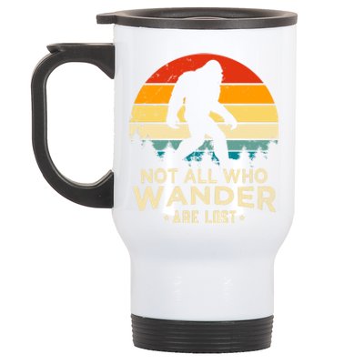 Not All Who Wander Are Lost Funny Plus Size Stainless Steel Travel Mug