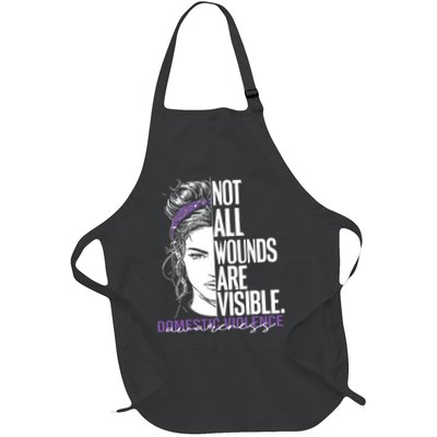Not All Wounds Are Visible Women Domestic Violence Awareness Apron