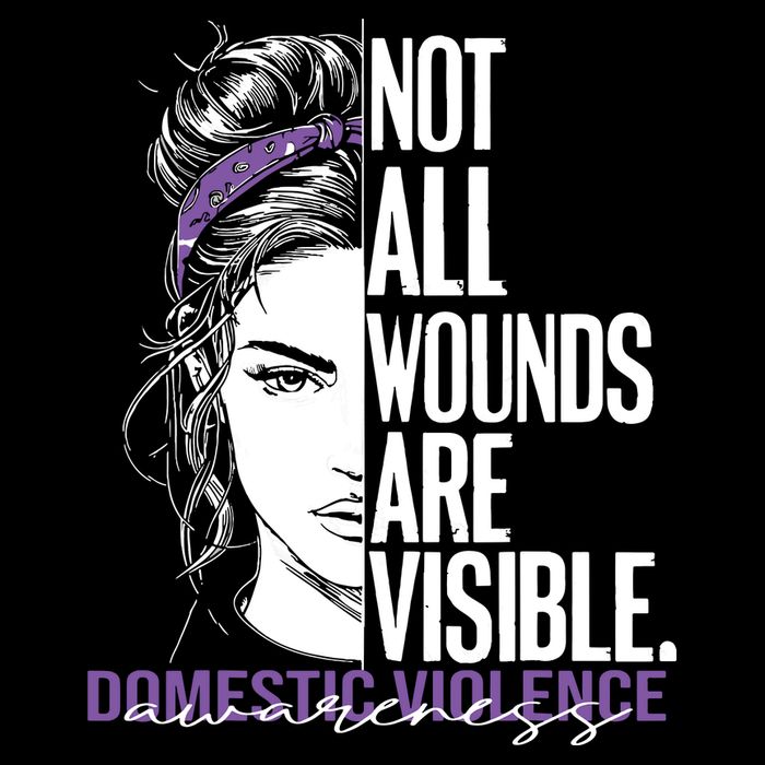 Not All Wounds Are Visible Women Domestic Violence Awareness 16 in Basic Backpack