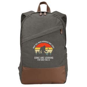 Not All Who Wander Are Lost Bigfood Retro Cotton Canvas Backpack