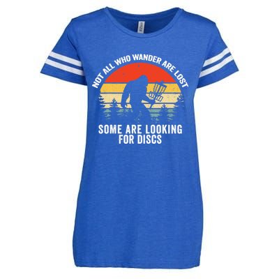 Not All Who Wander Are Lost Some Looking For Discs Bigfoot TShirt Enza Ladies Jersey Football T-Shirt