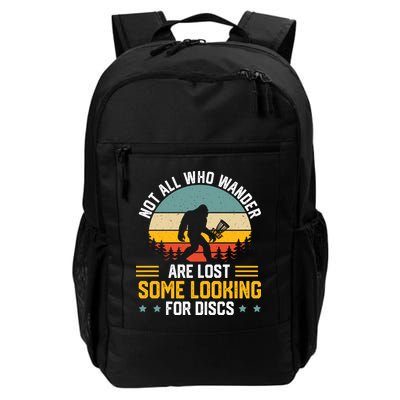 Not All Who Wander Are Lost Disc Golf Bigfoot Funny Golfing Backpack