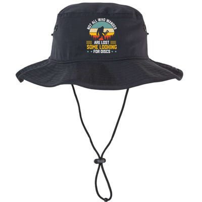 Not All Who Wander Are Lost Disc Golf Bigfoot Funny Golfing Bucket Hat