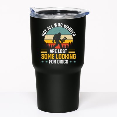 Not All Who Wander Are Lost Disc Golf Bigfoot Funny Golfing Tumbler