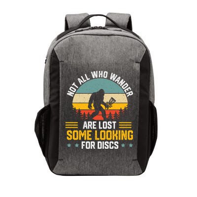 Not All Who Wander Are Lost Disc Golf Bigfoot Funny Golfing Vector Backpack