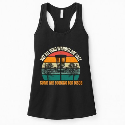 Not All Who Wander Are Lost Some Are Looking For Discs Womens Tank Top