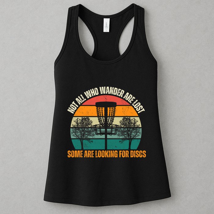 Not All Who Wander Are Lost Some Are Looking For Discs Womens Tank Top