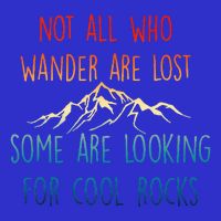 Not All Who Wander Are Lost Some Are Looking For Cool Rocks T-Shirt