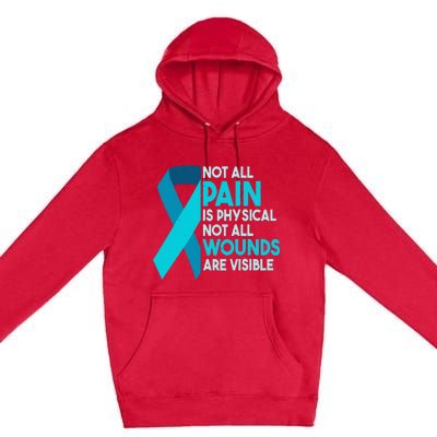 Not All Wounds Are Visible PTSD Warrior Premium Pullover Hoodie