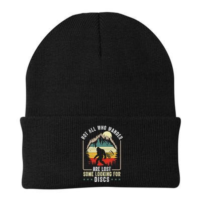 Not All Who Wander Are Lost Some Looking For Discs Bigfoot Beanie