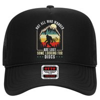 Not All Who Wander Are Lost Some Looking For Discs Bigfoot Trucker Hat
