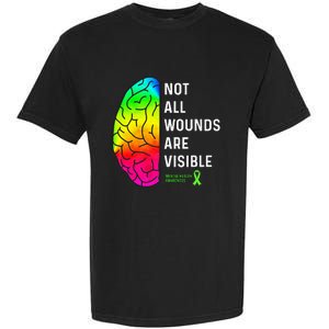 Not All Wounds Are Visible Mental Health Awareness Garment-Dyed Heavyweight T-Shirt