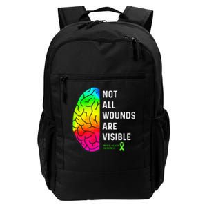 Not All Wounds Are Visible Mental Health Awareness Daily Commute Backpack