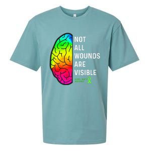 Not All Wounds Are Visible Mental Health Awareness Sueded Cloud Jersey T-Shirt