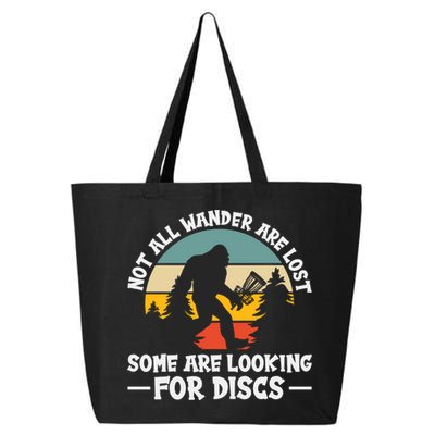 Not All Who Wander Are Lost Disc Golf Bigfoot Frisbee Player 25L Jumbo Tote