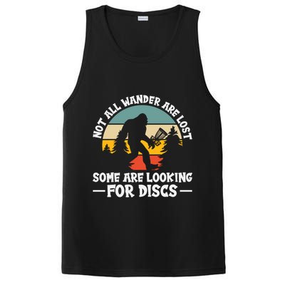 Not All Who Wander Are Lost Disc Golf Bigfoot Frisbee Player PosiCharge Competitor Tank