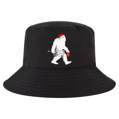Not All Who Wander Are Lost Disc Golf Bigfoot Christmas Cool Comfort Performance Bucket Hat
