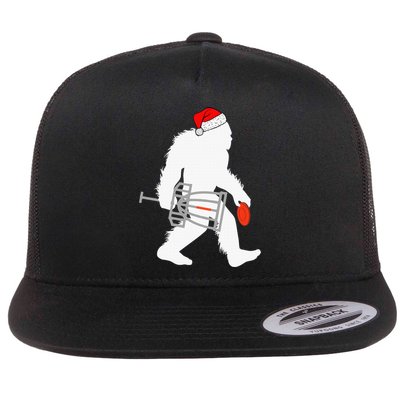 Not All Who Wander Are Lost Disc Golf Bigfoot Christmas Flatbill Hat