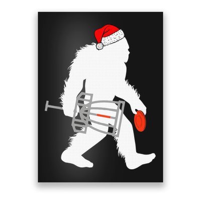 Not All Who Wander Are Lost Disc Golf Bigfoot Christmas Poster