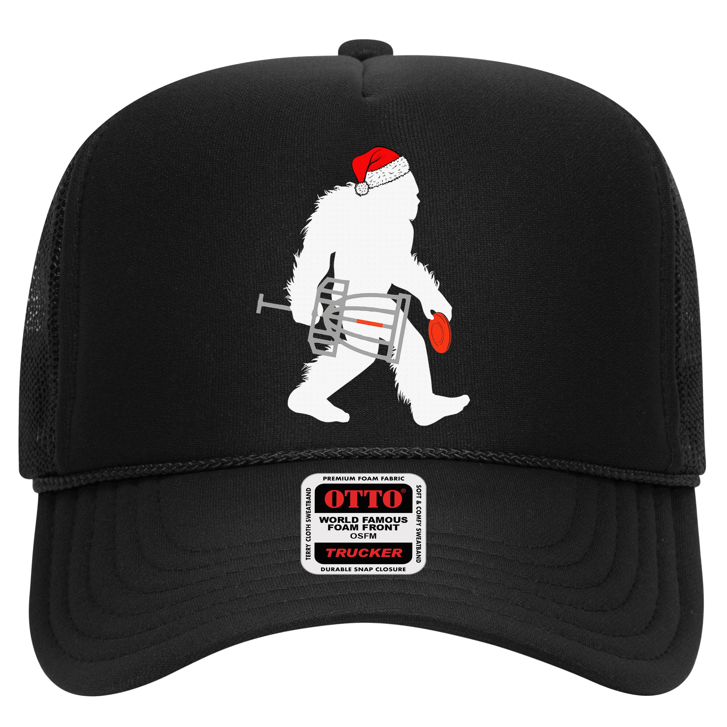 Not All Who Wander Are Lost Disc Golf Bigfoot Christmas Hat