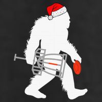 Not All Who Wander Are Lost Disc Golf Bigfoot Christmas Hat