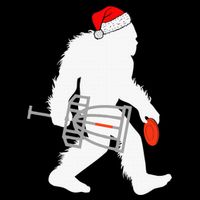 Not All Who Wander Are Lost Disc Golf Bigfoot Christmas Visor