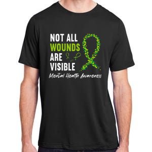 Not All Wounds Are Visible Mental Health Awareness Ribbon Adult ChromaSoft Performance T-Shirt