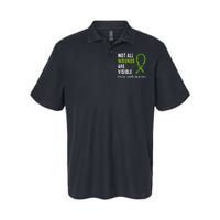 Not All Wounds Are Visible Mental Health Awareness Ribbon Softstyle Adult Sport Polo