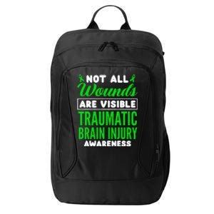 Not All Wounds Are Visible Traumatic Brain Injury Awareness City Backpack