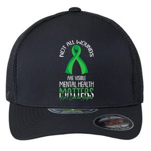 Not All Wounds Are Visible Mental Health Awareness Flexfit Unipanel Trucker Cap