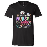 Nurse Appreciation Week Happy National Nurses Week 2024 V-Neck T-Shirt