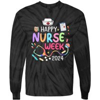 Nurse Appreciation Week Happy National Nurses Week 2024 Tie-Dye Long Sleeve Shirt