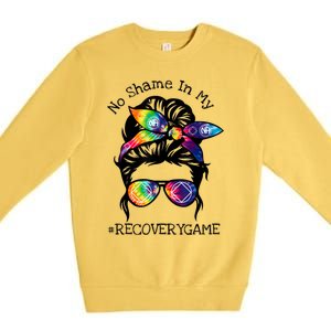 Narcotics Anonymous Womens Sobriety Gifts AA NA Premium Crewneck Sweatshirt